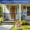 Avalution Deck Fence Gate Outdoor,32" H x 48" W, Metal