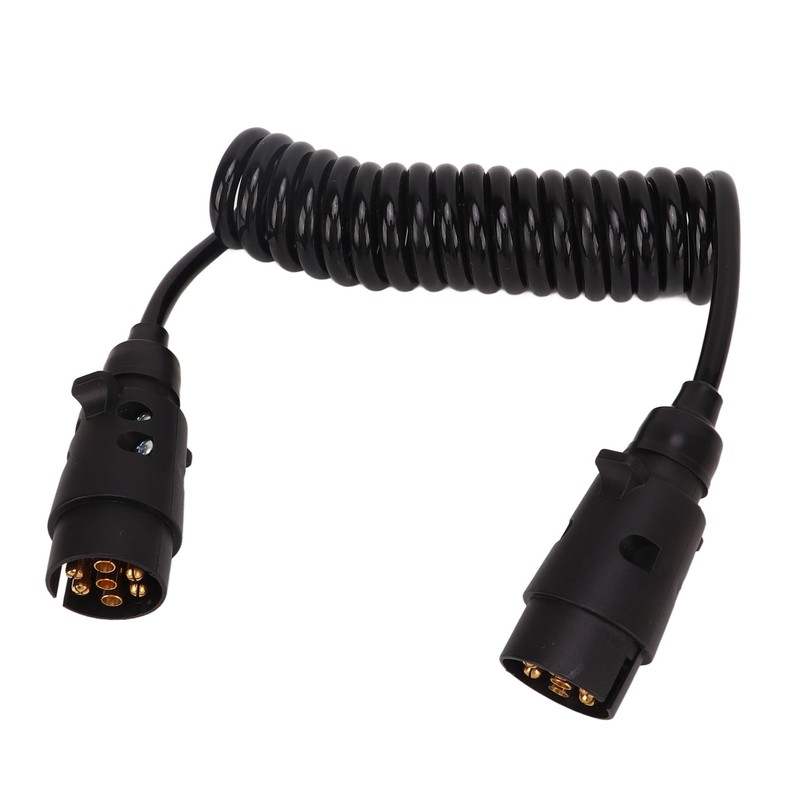 2m Trailer Light Board Extension Cable 7Pin Plug Socket Adapter