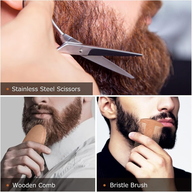 Beard Roller, Beard Care Set with Beard Roller Beard Growth