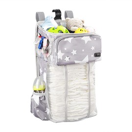 Hanging Diaper Organizer Diaper Stacker for Changing Table Diaper Holder Wipes Warmer for Newborn Baby Girl Boy