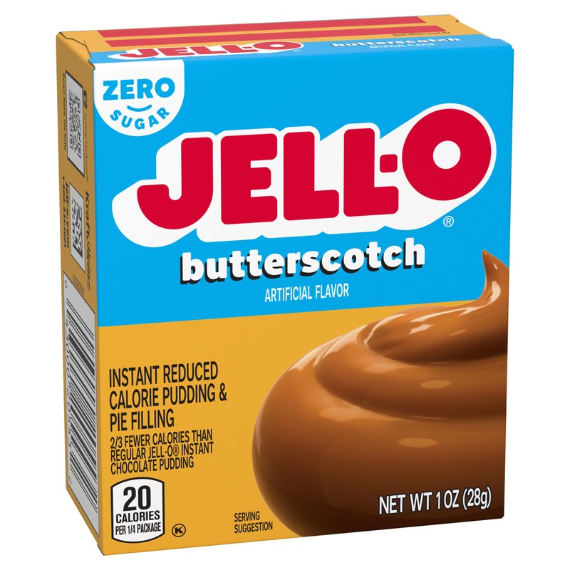 Jell-O Butterscotch Zero Sugar Instant Reduced Calorie Pudding & Pie