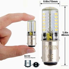 1142 Ba15d Led Bulb White, Low Voltage 12V 1004 1076 1130 1142 1176 LED Light Bulb, 5w Double Contact Bayonet Waterproof 6000K, Equivalent 35W, For Rv Trailer, Camper, Marine (Pack Of 2)