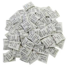 Weriirew 100 Bags Silica Gel Bag Sachets Desiccant Small Bags 100 Packages