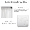 WENSINL White Ceiling Drapes for Weddings Arch Draping Fabric White