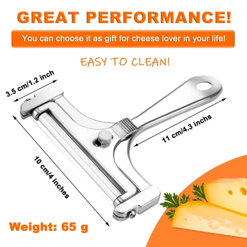 Cheese Slicer Cheese Handheld Adjustable Thickness Slicer Tool Suitable for