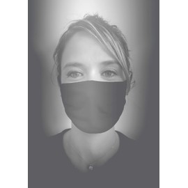 Domiva Fabric Protective Masks, One Size, Adult, 1 Uns1/100 Washes/Reusable, Oeko-Tex