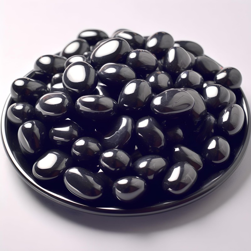 SigMntun Polished Obsidian Crystals - 72 pcs, 0.5" Handpicked Tumbled