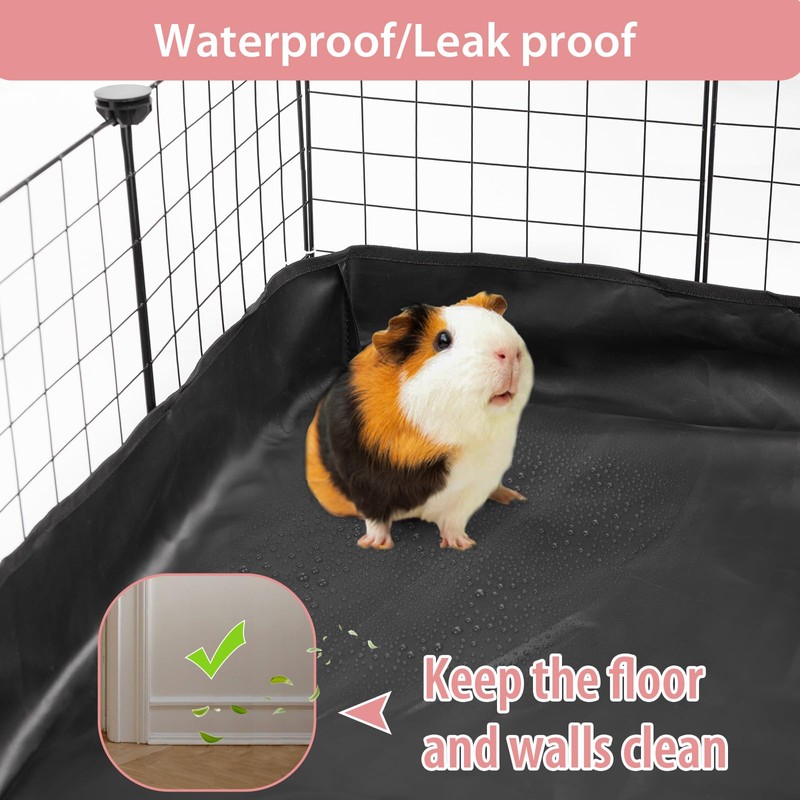 Waterproof Guinea Pig Cage Liner 47.2" X 23.6", Leakproof Bunny