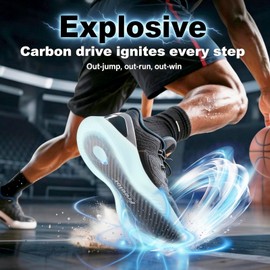 Carbon Fiber Insole Boost Basketball Volleyball Running Performance