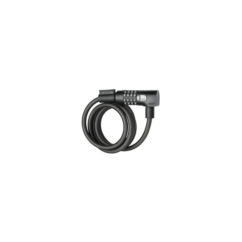 Axa Unisex - Adult Resolute Cable Lock, Black, 150cm10mm