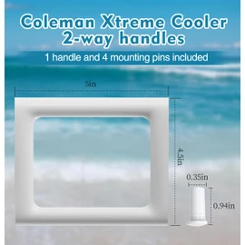 Cooler Handle Replacement Parts for Coleman Extreme Cooler,Camping Cooler Accessories for Coleman 2-Way，Double Layer Durable Design Part #3000005306#R5286b120G