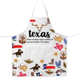 JNIAP Texas Kitchen Apron Texas Grilling Apron Texas Cooking Apron Texas Chef Apron Texas Aprons For Women Men (Texas apron)