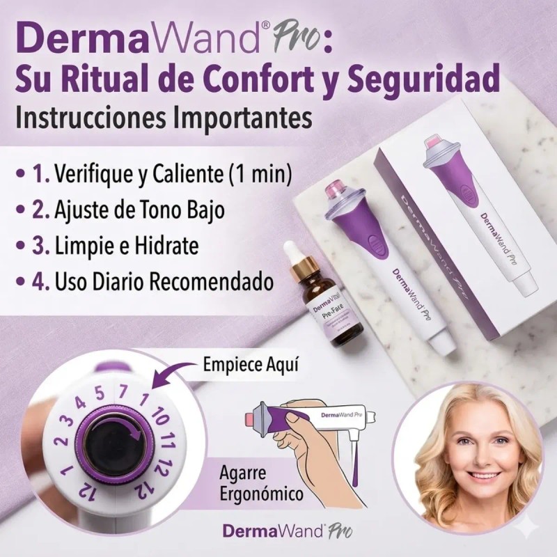 Dermawand Pro Rejuvenecedor Facial Antiarrugas Microcorrient