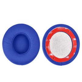 Solo 3 Ersatz-Ohrpolster für Ohrhörer, kompatibel mit Beats Solo 3 Solo 2 Wireless On-Ear-Kopfhörern blau