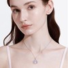 YAFEINI Lotus Necklace 925 Sterling Silver Moonstone Lotus Pendant For