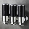 No-Drill 3 Pack 500ml Wall Mounted Soap Dispenser for Bathroom