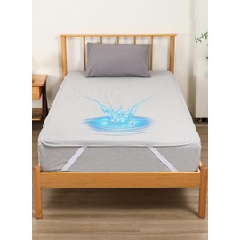 SUNSEIKATU Waterproof Sheets Single/Semi-Double/Double/Family Size Compatible, Bed Pad, Mattress Cover, 100% Cotton, Dust Mite Resistant, Bedwetting Sheets for Adults, Nursing Care, Baby Sheet Bed