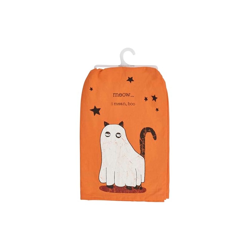 Primitives by Kathy Kitchen Towel - Meow.. I Mean Boo