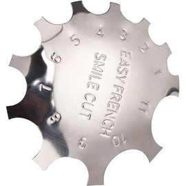 Silberner Nagel-Maniküre-Kantenschneider, französische Spitze, Nagelkunst-Trimmer-Vorlage, französische Maniküre-Zubehör-Set, Nagelkunst, Dip-Maniküre