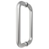 CRL 8" Brushed Stainless (BM Series) Tubular Back-to-Back Pull Handle