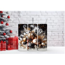 Unbranded Christmas Ornament Scene Tumbler