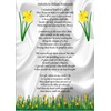 Motivational Inspirational Poem Sign Poster Print Daffodils William Wordsworth.