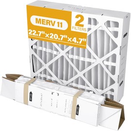 FLRQB5AH23M11 Expandable Media Filter MERV 11 23"x20"x5" Compatible with Trane FLRQB5AH23M11 Whole Home Return Air Grille Filter, Actual Size 22.7"x20"x4.70", up to 6 Month Filter Life(2-Pack)