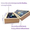 Handcrafted Solar System Model 9 Planets Natural Gemstones Sphere –