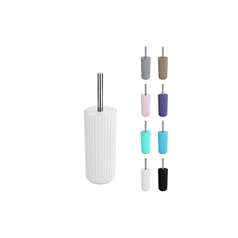 WK Alstar Enclosed Toilet Brush and Holder (White)