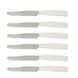 Excèlsa 6 Messern, farblich Sortiert, Weiß