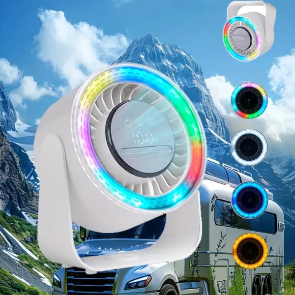 Unbranded USB Rechargeable Portable Fan with 100Wind Speeds,Digital Display,Stylis