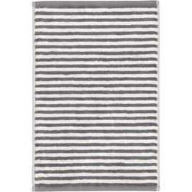 Cawö Home Hand Towels Campus Ringel 955 Anthracite - 77 Guest Towel 30 x 50 cm