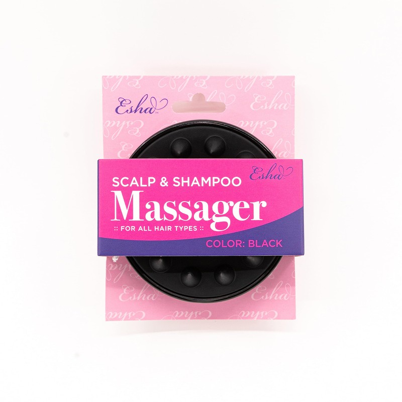 Esha Girl Soft Silicone Scalp & Head Massager Black