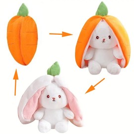 Rabbit Plush Stuffed Animal Strawberry Carrot Bunny Plushie Toy for Girls Gift for Kids:_Pink 23cm (9") Strawberry
