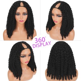 Burmese Curly V Part Wigs Human Hair 180% Density Water Wave V Part Wig With Drawstring Beginner Friendly No Sew No In Glueless Human Hair Wig For Women With Spiral Curly End Natural Color 20inch