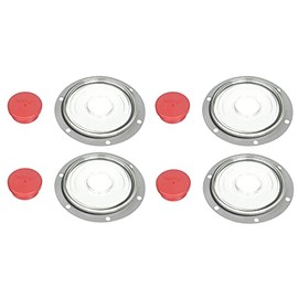4 Pack of TORQUE Hubcap 3595995 Hub Cap Window Kit for 4009 (Replaces Stemco 359-5995) (4 x TR3595995)