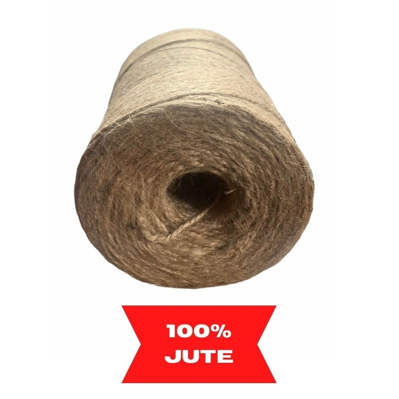 500 Metres Garden String, Jute Cord Yarn, Natural Craft Ribbon,