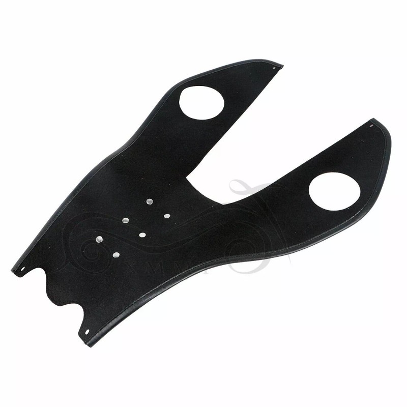 Generic Black Leather Gas Tank Bag Panel Cover Pad W/