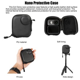 PellKing Ultimate Protection Kit for DJI Osmo Nano Camera - [3-in-1] Tempered Glass Screen/Lens Protector, Full Body Silicone Cover Case & Portable Carry Bag