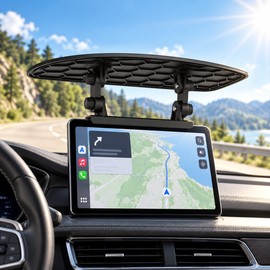 GPS Sun Shade Visor for Car Navigation Screens – Adjustable Anti-Glare Cover for Clearer Viewing During Daytime Driving