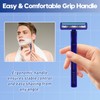 Twin Blade Disposable Razors, Bulk 135 Pack, Blue