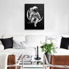 ZYNYZ Z Cool Space Theme Black and White Astronaut Canvas