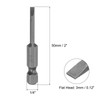 sourcing map 4 Pcs Slotted Screwdriver Bits 3mm 2" Length
