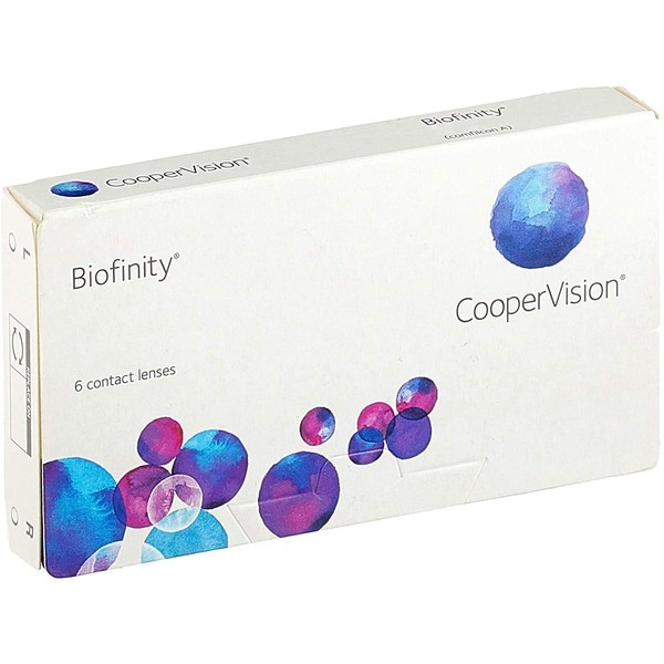 Cooper Vision Biofinity Lenti Mensile Morbide, R 8.6, D 14, 6 Pezzi, Diottrie -1.50 - 200 Gr