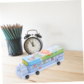 TEHAUX High Capacity Aesthetic Cartoon Pencil Case Metal Pencil Box for Students Creative Stationery