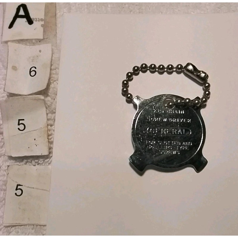 GENERAL POCKET SCREWDRIVER KEYCHAIN USA