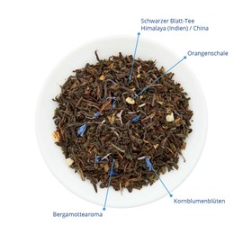 High Quality Earl Grey Loose Tea Lady's Special Black Tea Blend with Bergamot Flavour 100 g Loose Black Premium Earl Grey Tea from the Best Tea Gardens TEE HANDELSKONTOR BREMEN