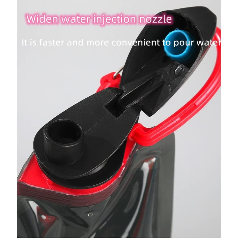 Foldable Water Bottle With Carabiner - 2Pcs Flexible Drinking Water