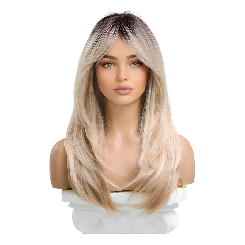 Pelucas Naturales De Pelo Largo En Capas Para Las Mujeres