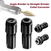 MiJunHD Angle Grinder to Straight Grinder Collet Chuck Converter, M10